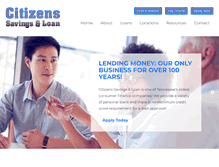 Tablet Screenshot of citizensloan.com
